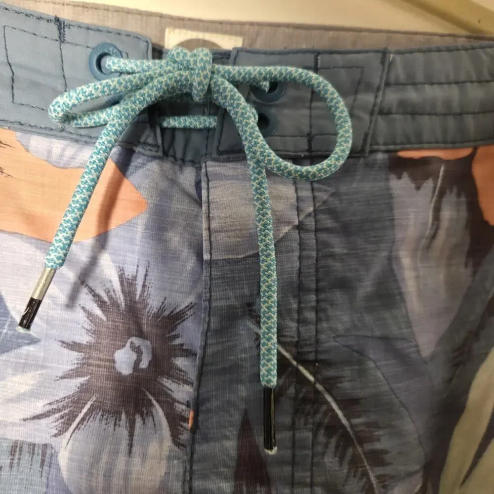 Rip Curl Boardshorts Mens 38 Surf Craft Floral Trunks Cotton, Polyester